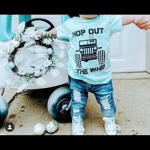 Shredded By Grace Bunny Jeep top